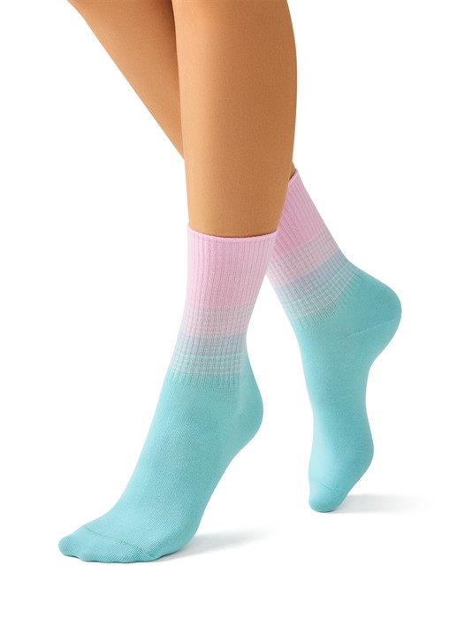 Носки OMSA жен. STYLE 554 цвета на резинке - фото 10448