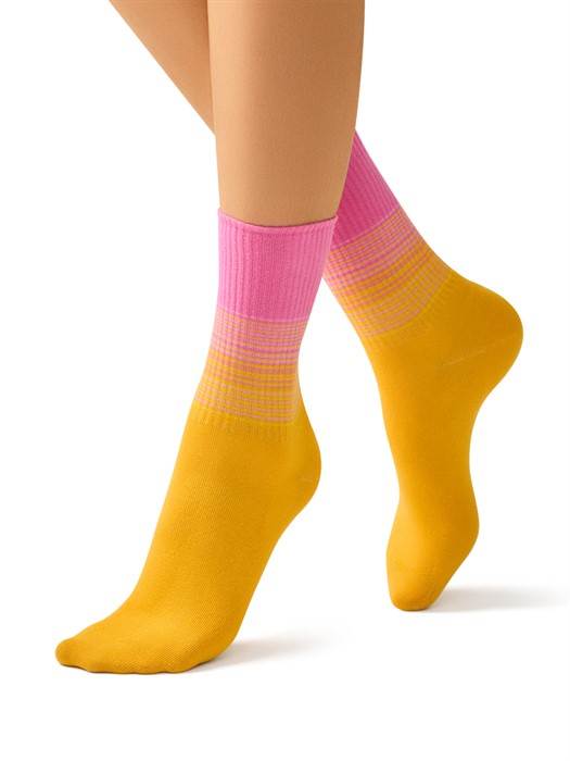 Носки OMSA жен. STYLE 554 цвета на резинке - фото 10450