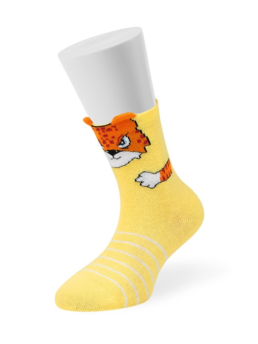 д.носки OMSA kids Calzino 21P71 с фант. пикотами (зверята) - фото 10644