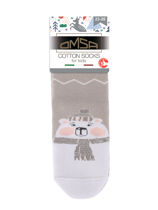 д.носки OMSA kids Calzino 21N61 плюш (шарфики) - фото 10719