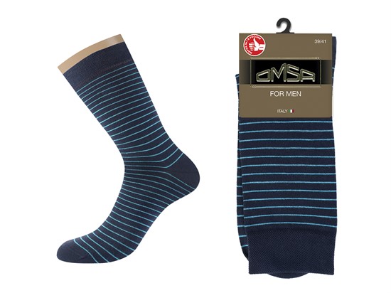 Носки OMSA муж. STYLE 501 в полоску - фото 6039 Носки OMSA муж. STYLE 501 в полоску - фото 6039