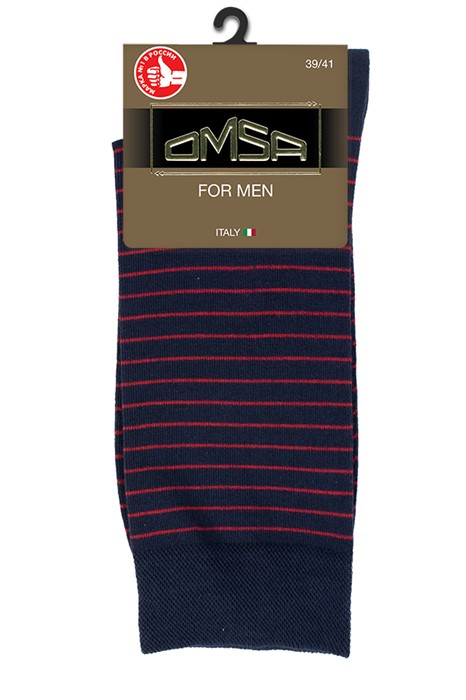 Носки OMSA муж. STYLE 501 в полоску - фото 6042 Носки OMSA муж. STYLE 501 в полоску - фото 6042