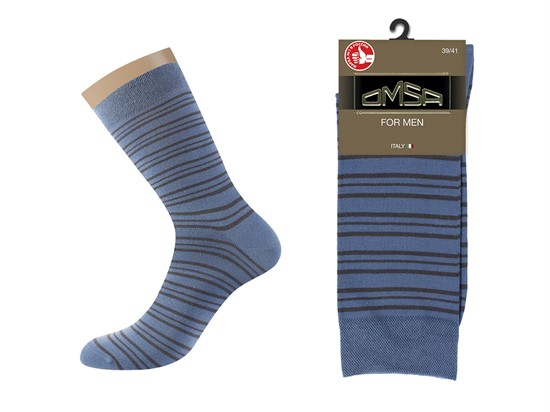 Носки OMSA муж. STYLE 502 в полоску - фото 6052 Носки OMSA муж. STYLE 502 в полоску - фото 6052