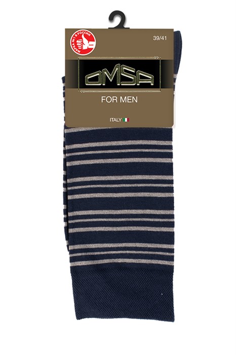 Носки OMSA муж. STYLE 502 в полоску - фото 6053 Носки OMSA муж. STYLE 502 в полоску - фото 6053
