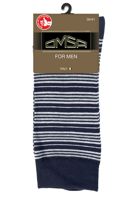 Носки OMSA муж. STYLE 503 в полоску - фото 6065