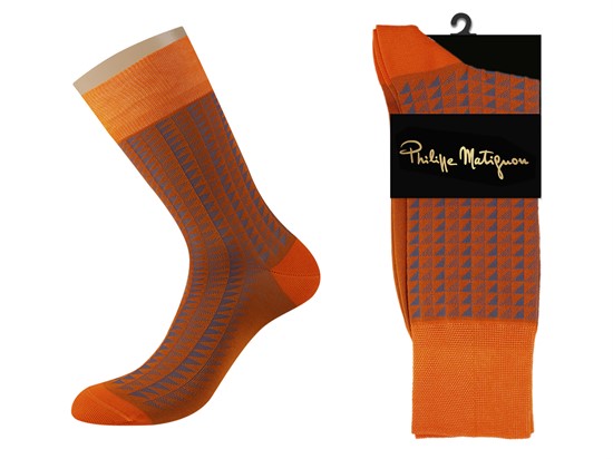 Носки Philippe Matignon муж. Frivolo Merc.Cotton - фото 9605