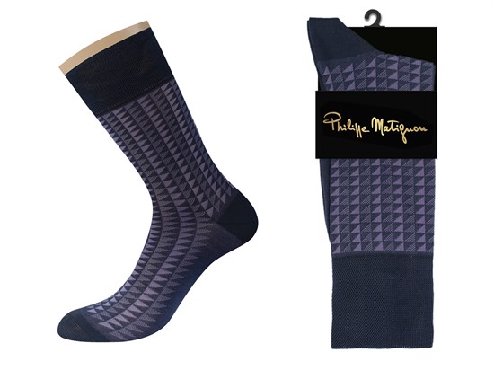 Носки Philippe Matignon муж. Ombra Merc.Cotton - фото 9676