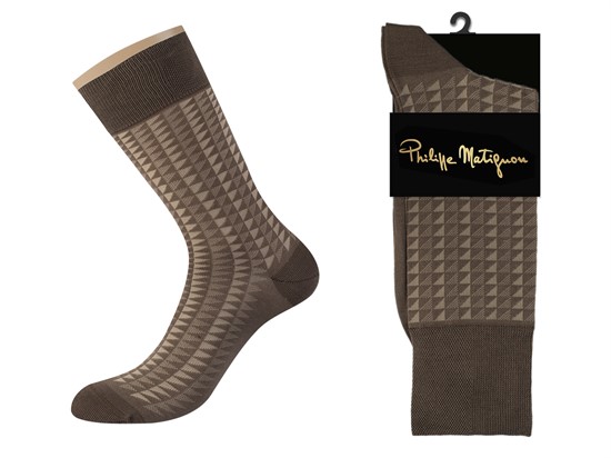 Носки Philippe Matignon муж. Ombra Merc.Cotton - фото 9677