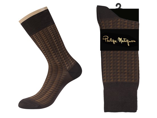Носки Philippe Matignon муж. Ombra Merc.Cotton - фото 9678