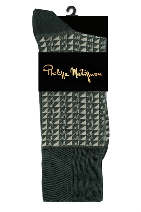Носки Philippe Matignon муж. Ombra Merc.Cotton - фото 9685